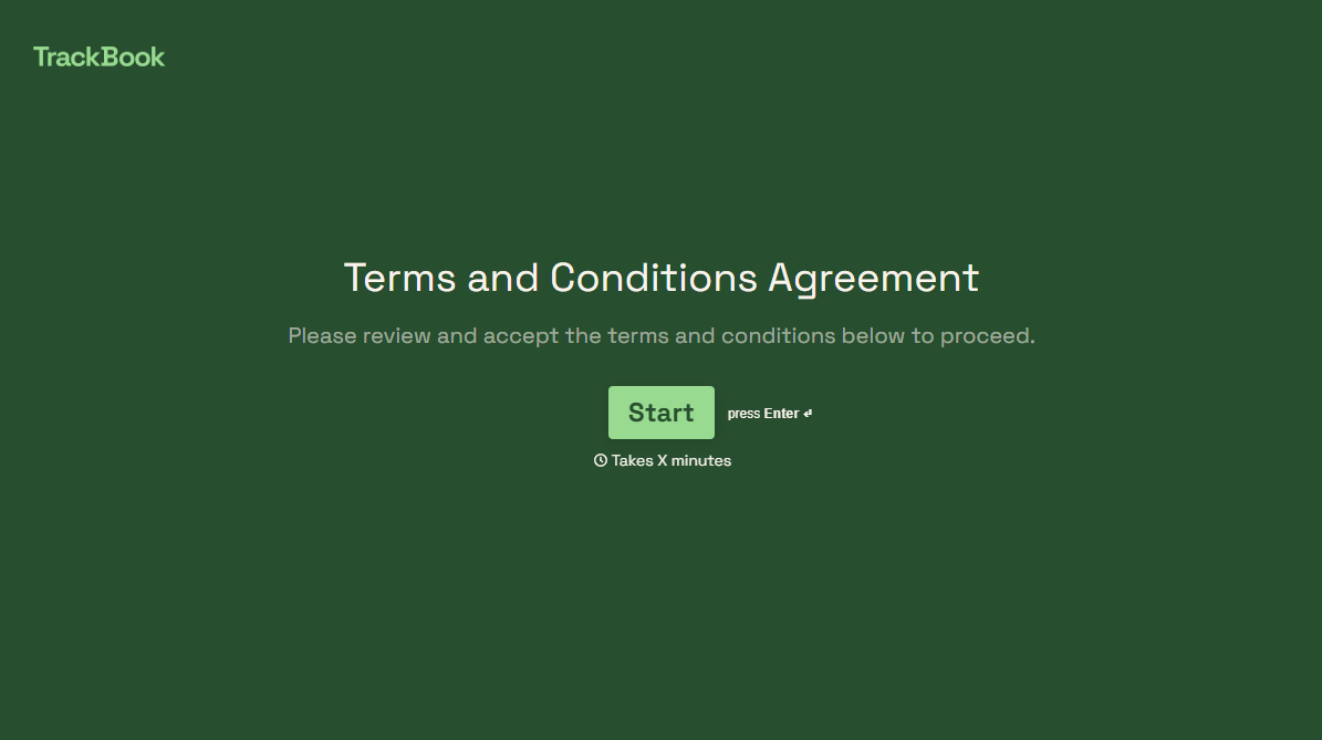 Terms and Conditions Form Template