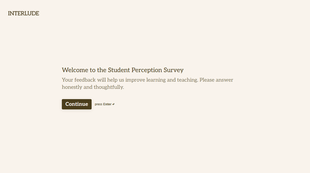 Student Perception Survey Template