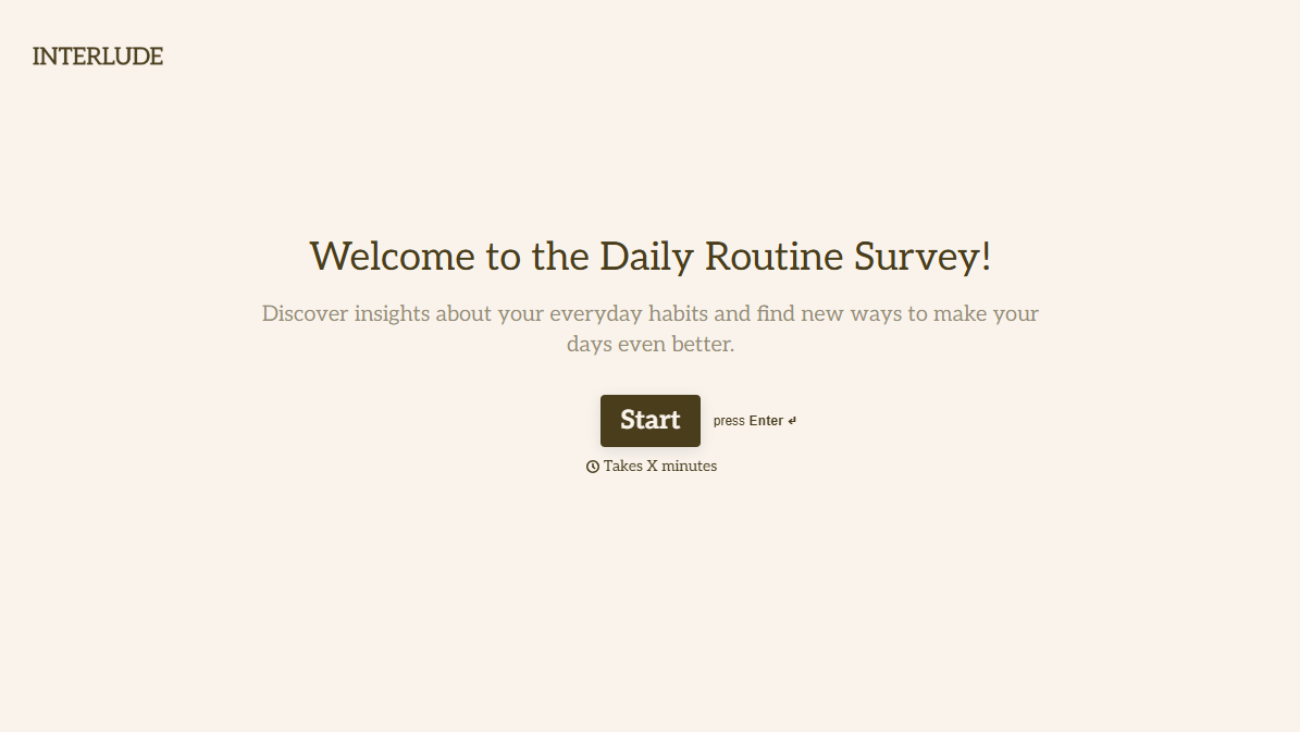 Daily Routine Form Template