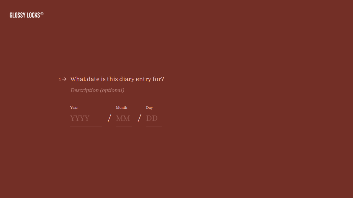 Food Diary Form Template