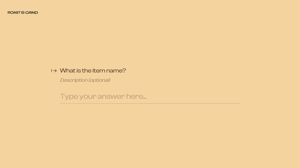 Inventory Form Template