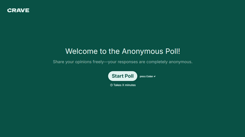 Anonymous Poll Form Template