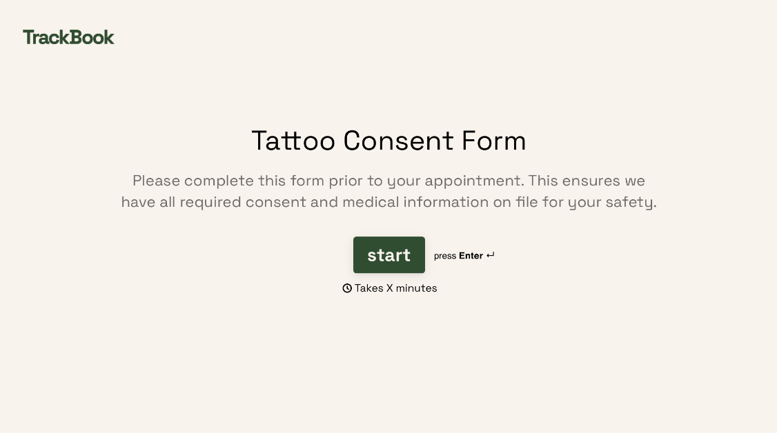 Tattoo Consent Form Template