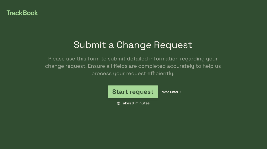 Change Request Form Template