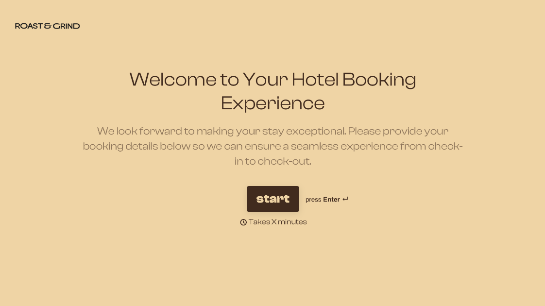 Hotel Booking Form Template