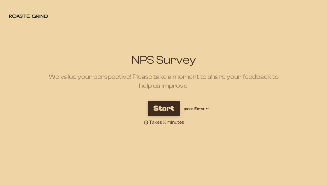 NPS Survey Form Template
