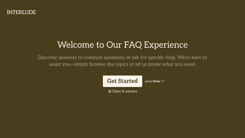 FAQ Form Template