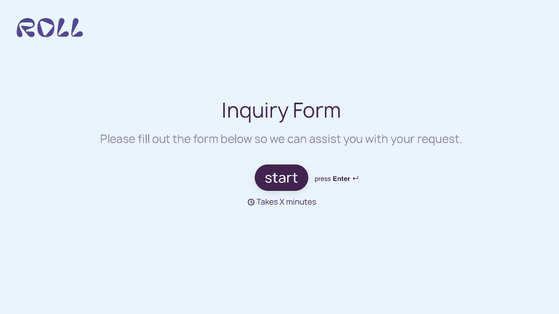 Inquiry Form Template