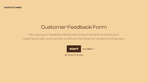 Customer Feedback Form Template
