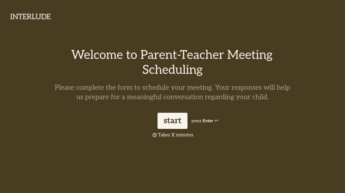 Parent Teacher Meeting Form Template