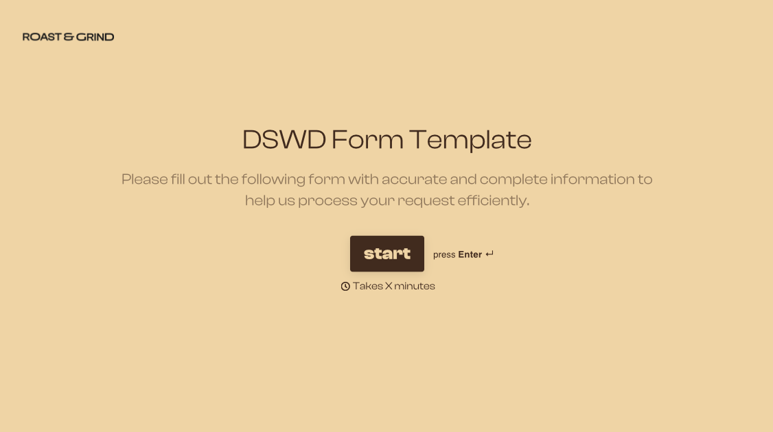 DSWD Form Template