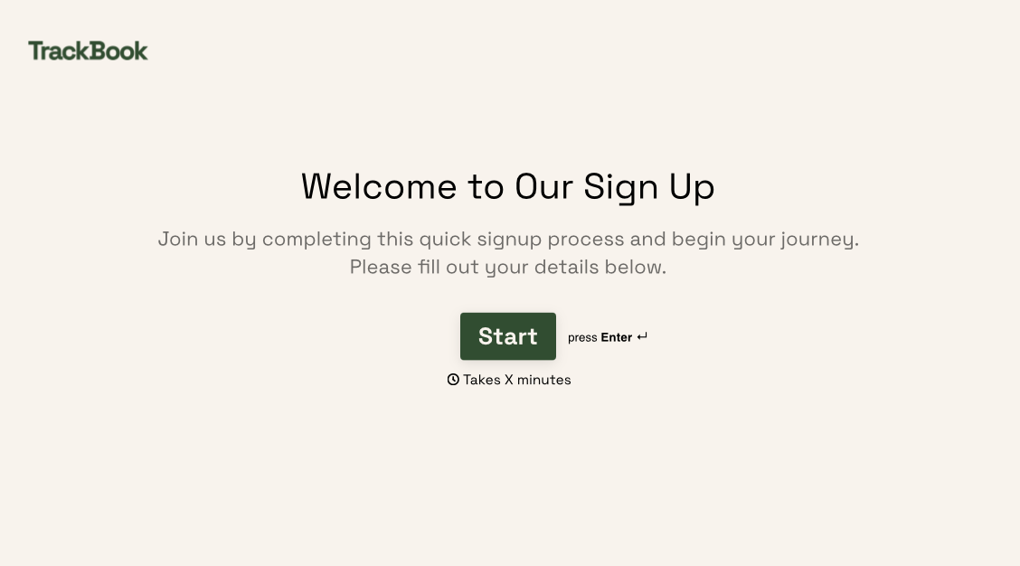 Signup Form Template