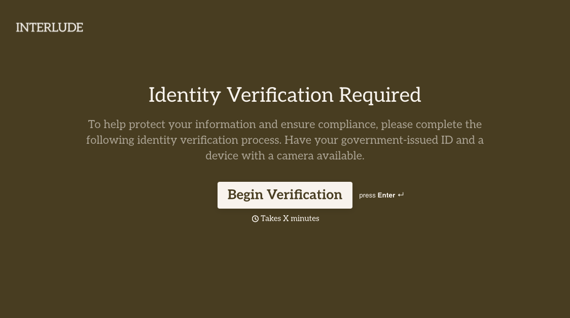 Identity Verification Form Template
