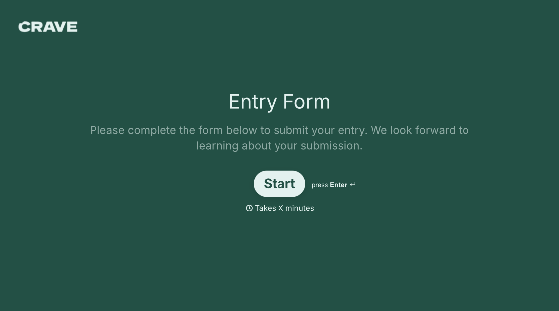 Entry Form Template