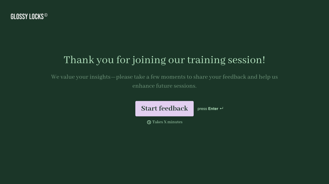 Training Evaluation Form Template