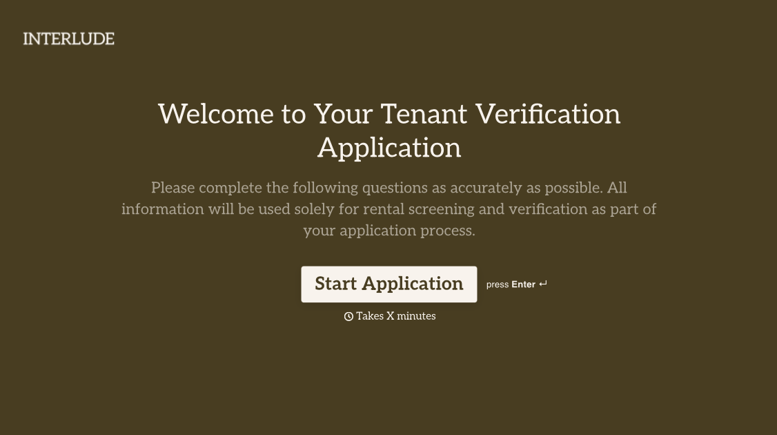 Tenant Verification Form Template