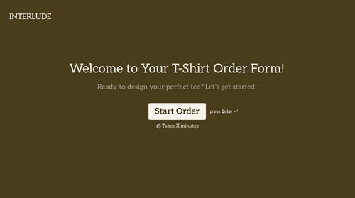 T-Shirt Order Form Template