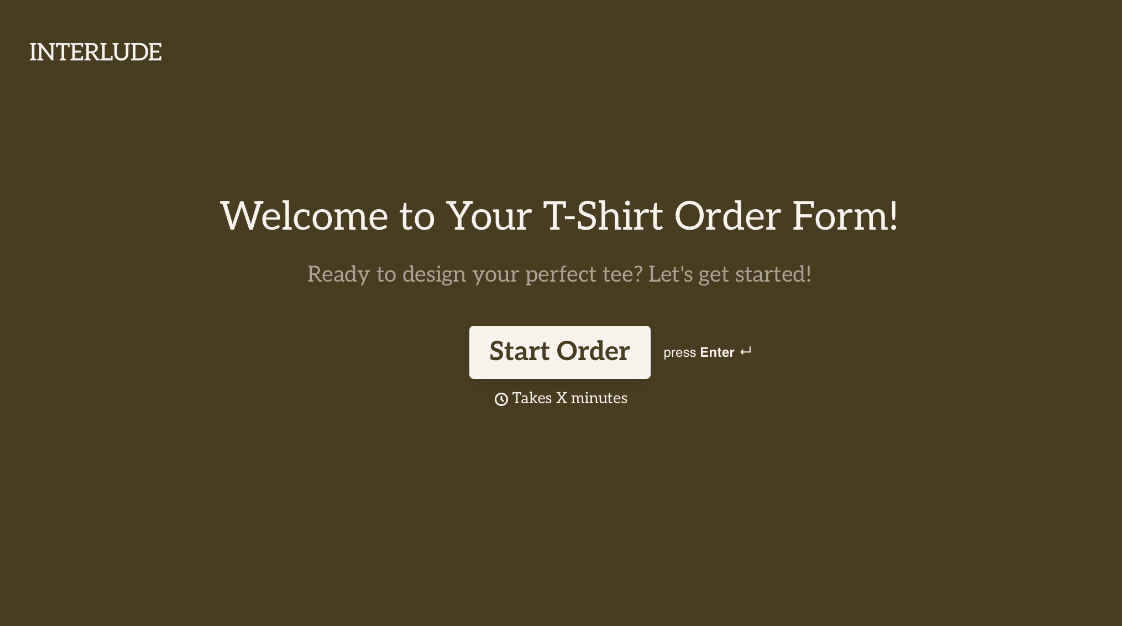 T-Shirt Order Form Template