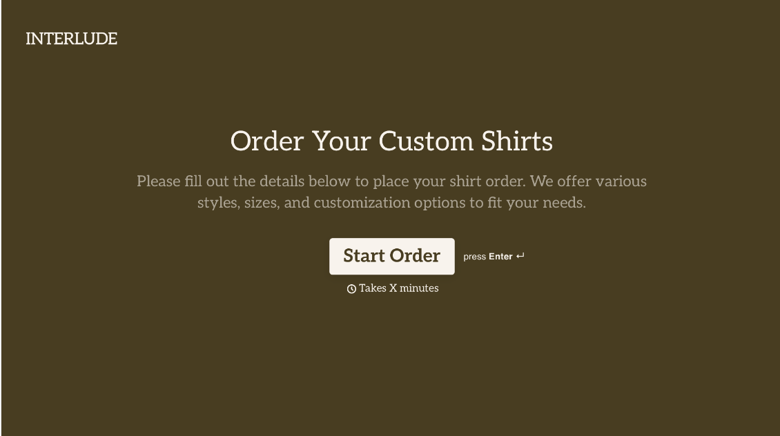 Shirt Order Form Template