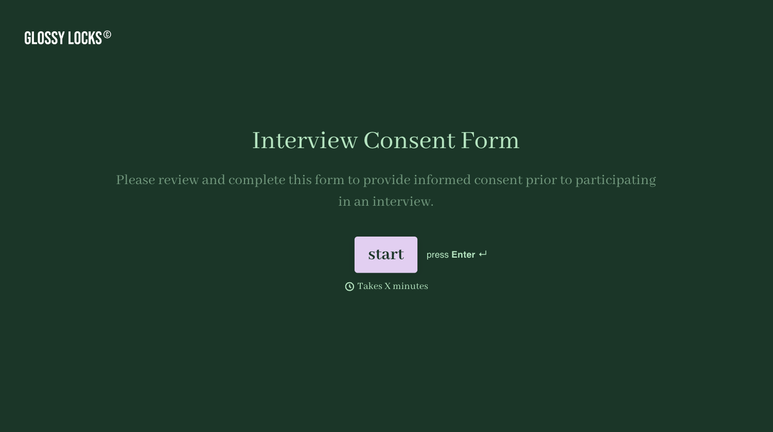 Interview Consent Form Template