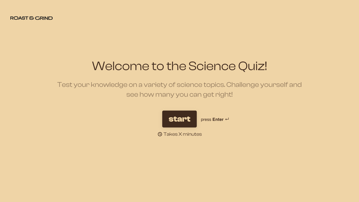 Science Quiz Form Template