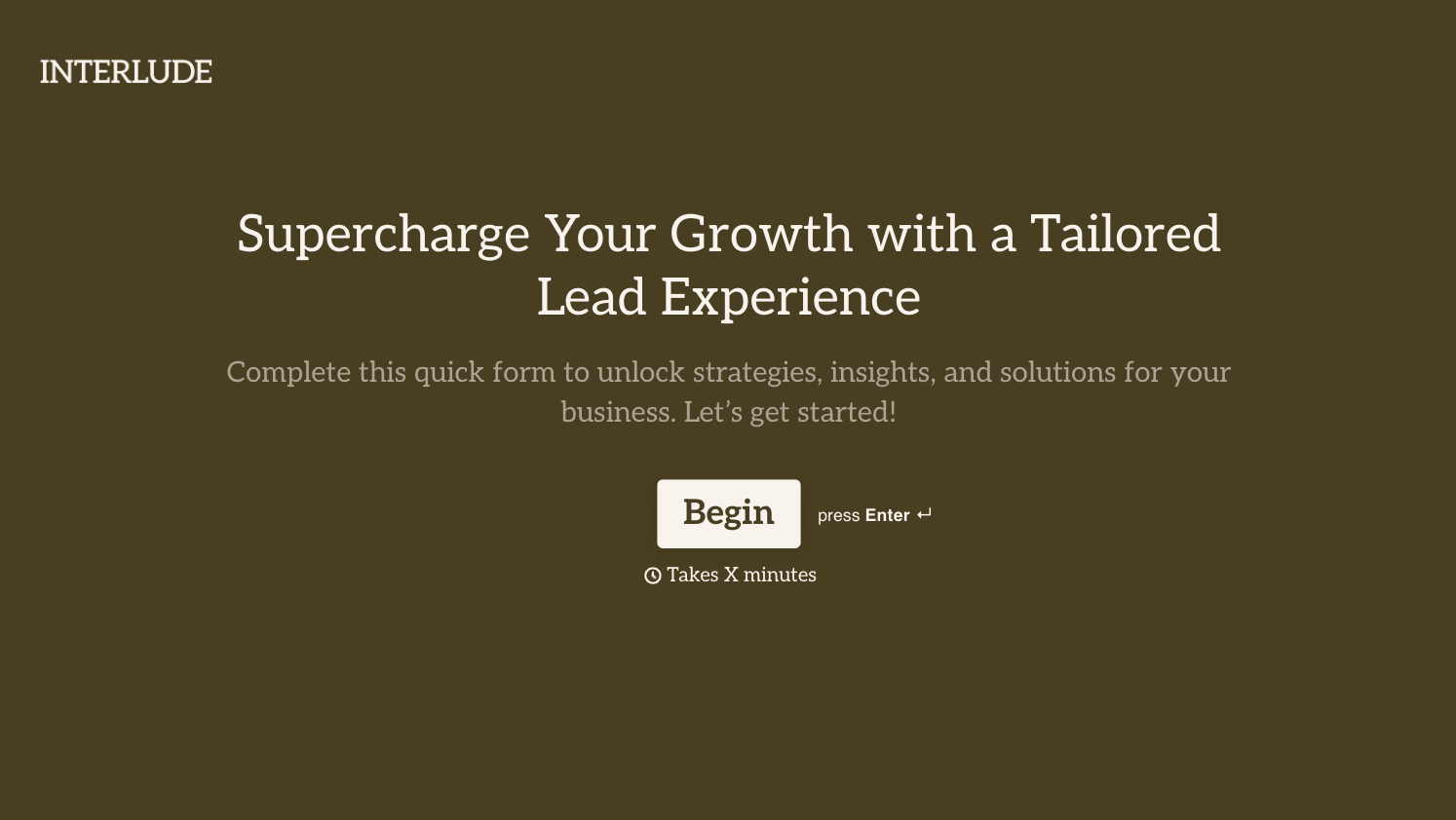 Lead Capture Form Template