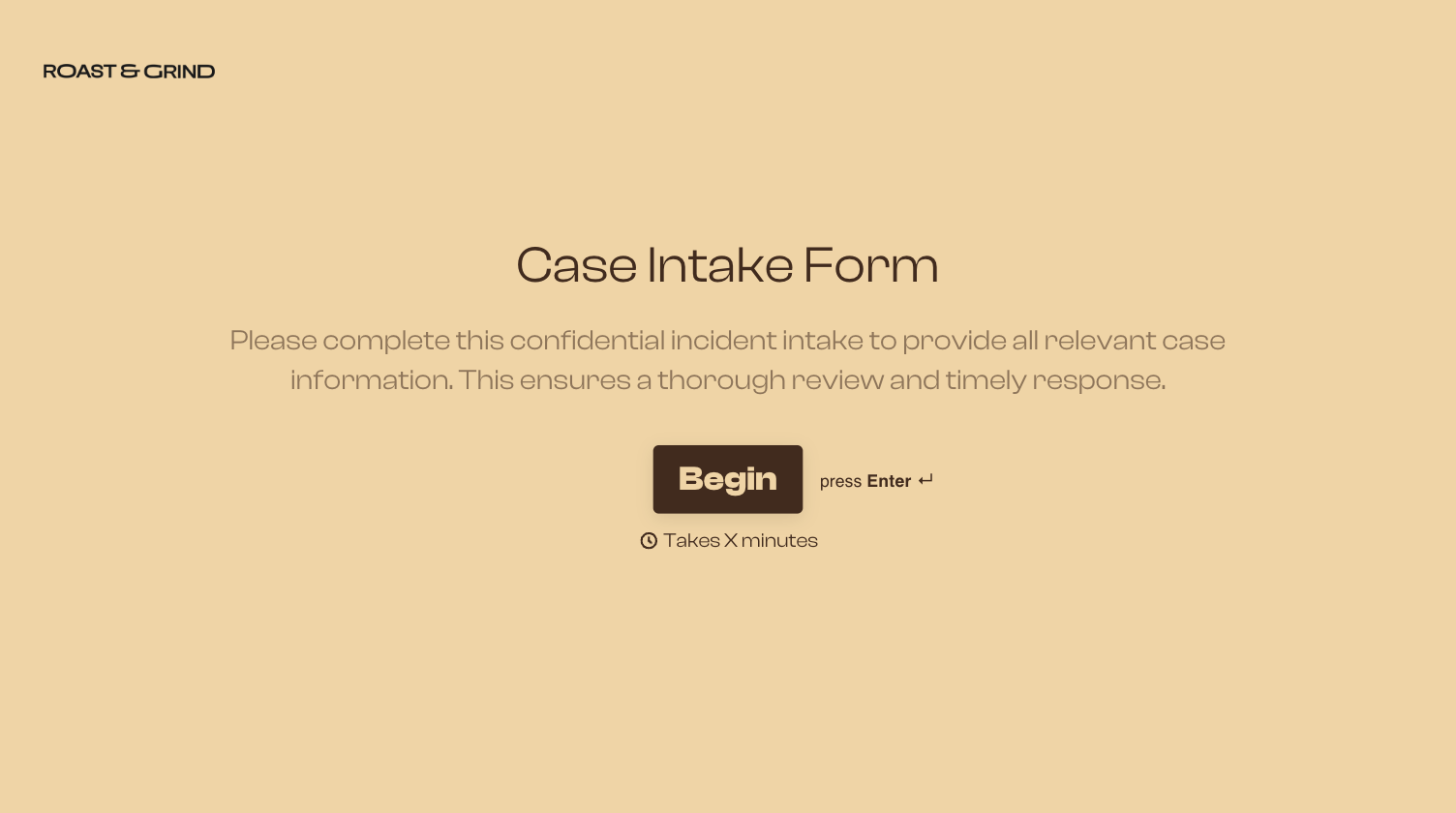 CSI Form Template