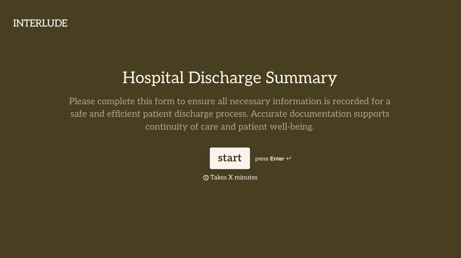 Hospital Discharge Form Template