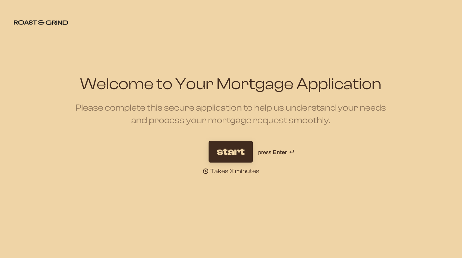 Mortgage Application Form Template