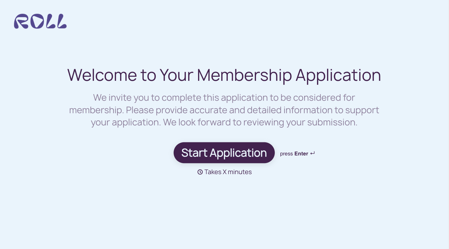 Membership Application Form Template