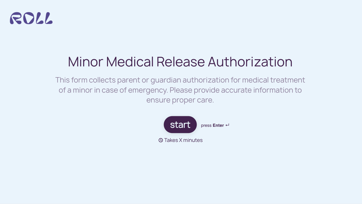 Minor Medical Release Form Template