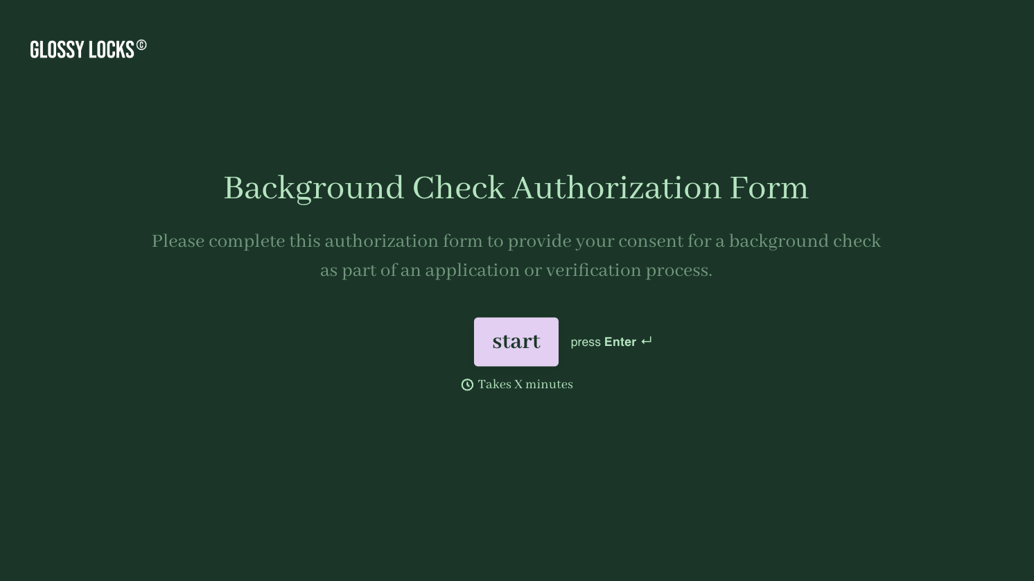 Background Check Authorization Form Template