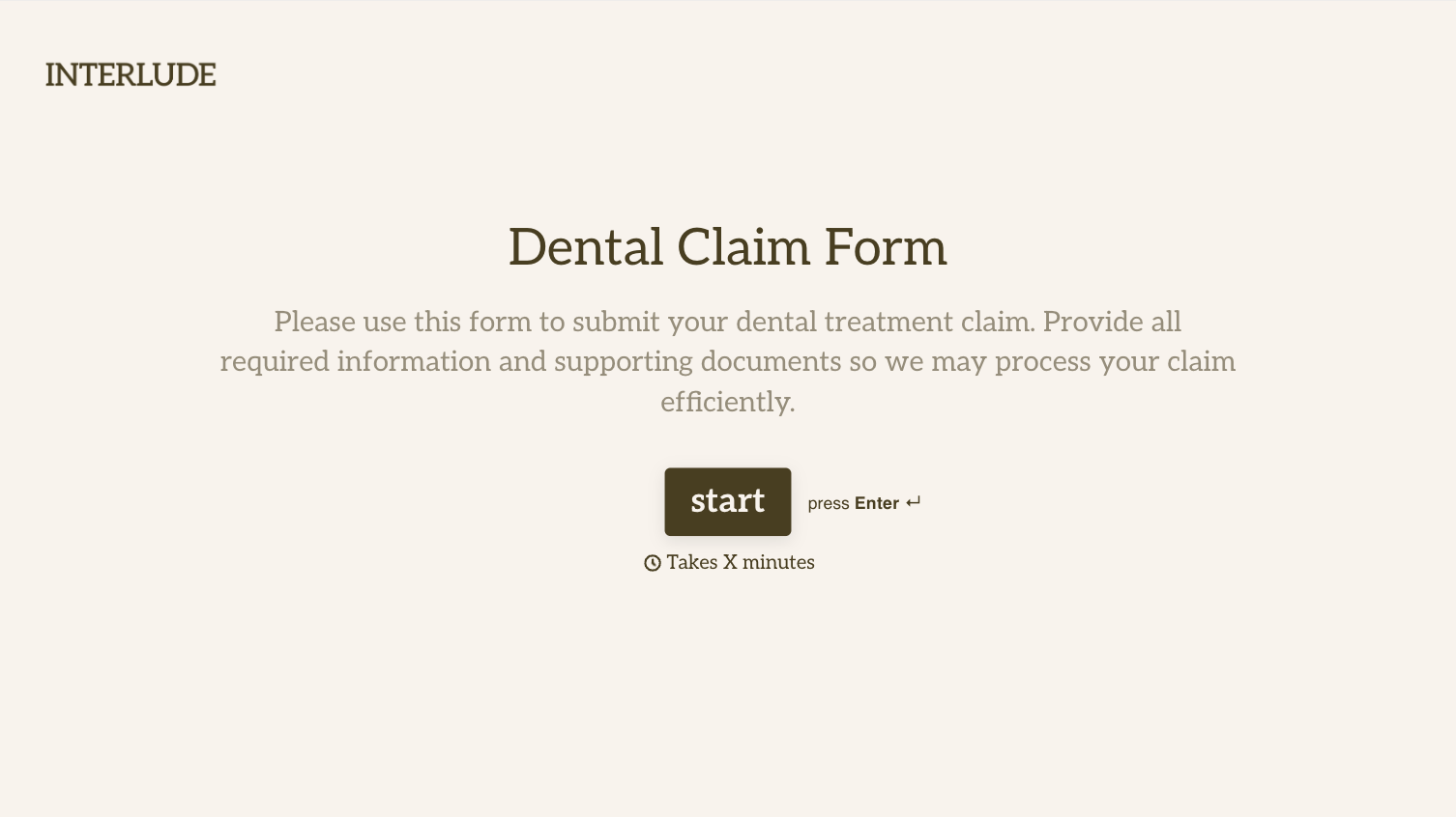 Dental Claim Form Template