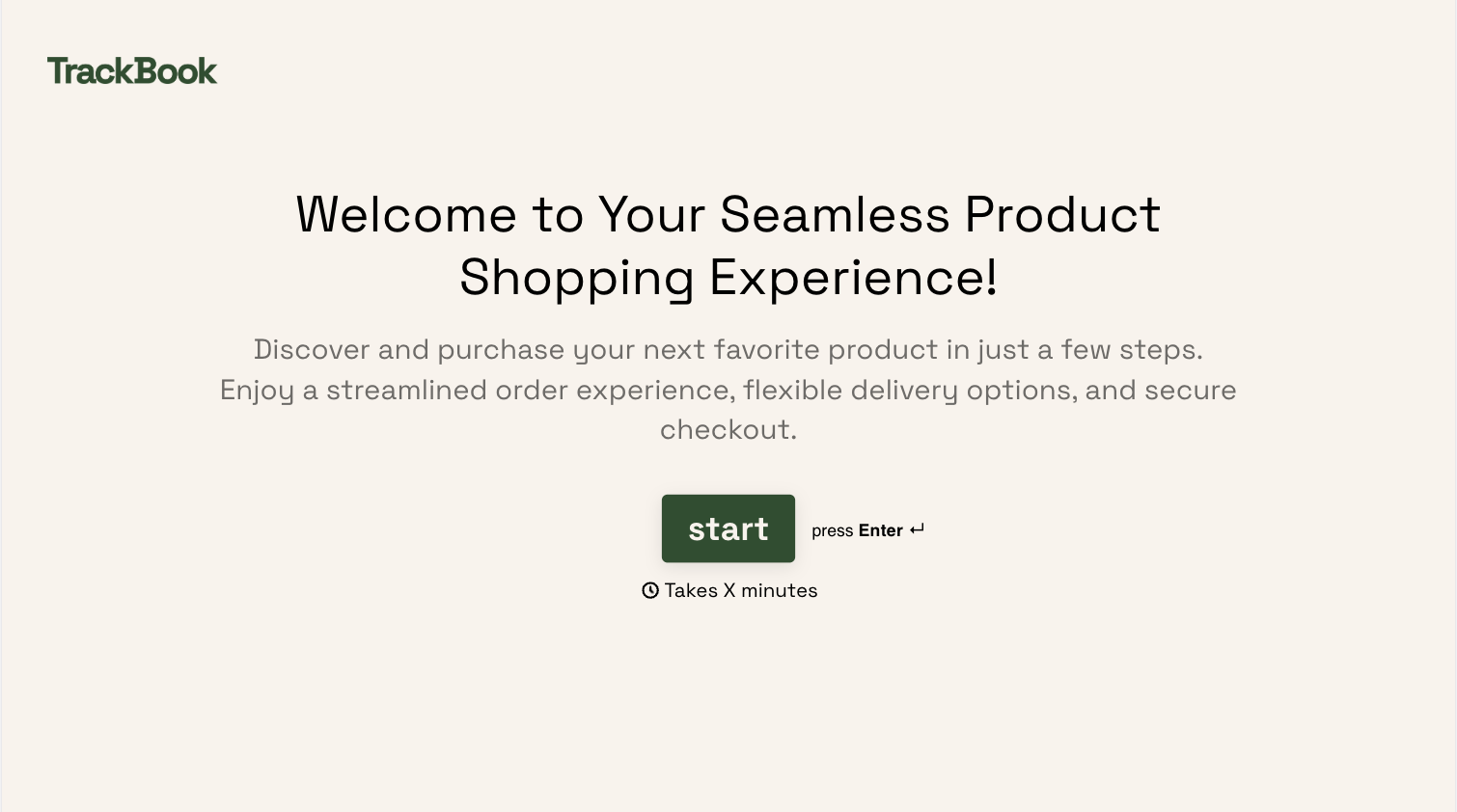 Online Product Purchase Form Template