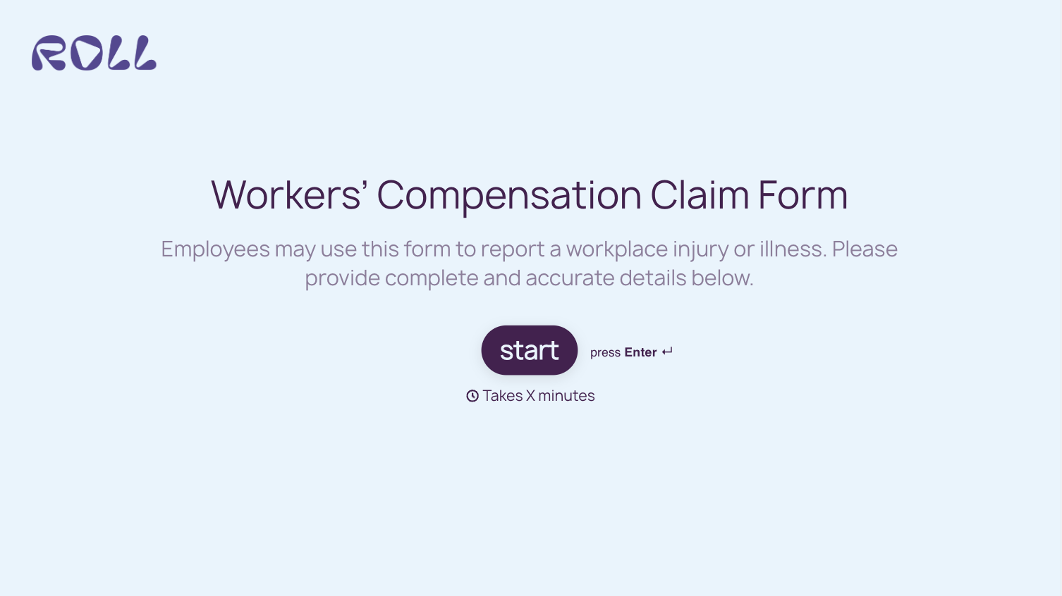 Worker Compensation Claim Form Template