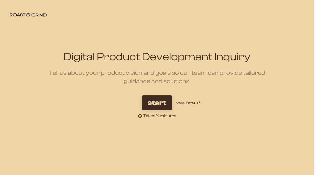 Digital Product Development Form Template