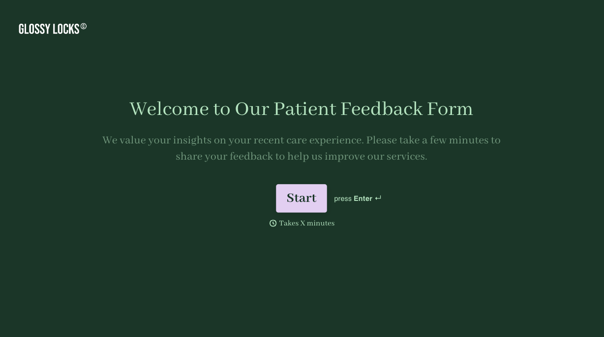 Patient Feedback Form Template