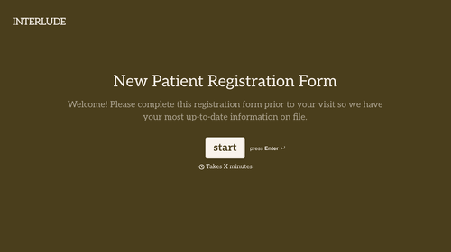 New Patient Registration Form Template