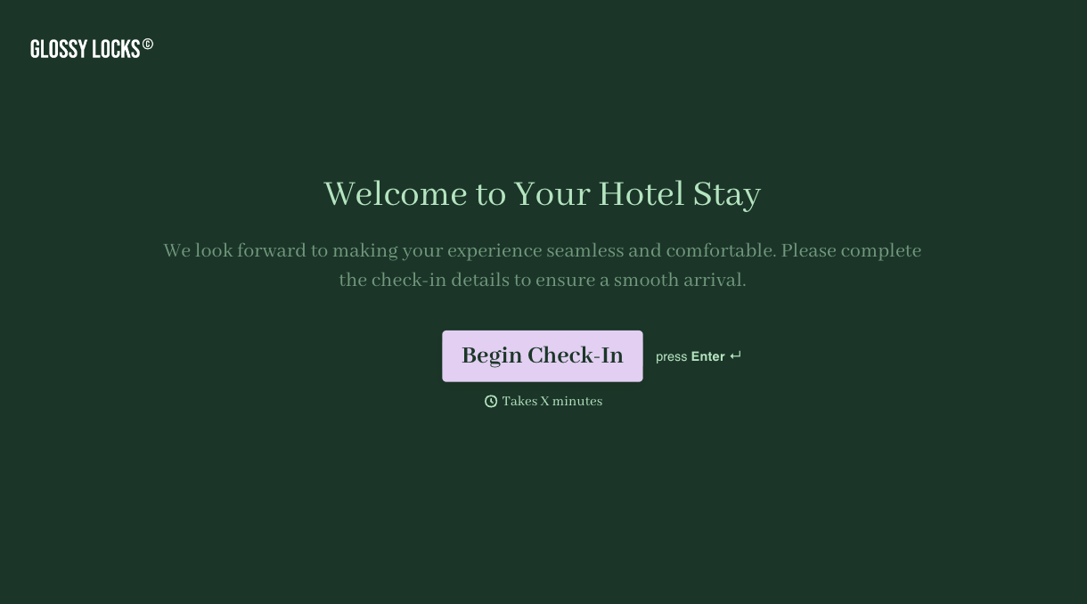 Hotel Check In Form Template