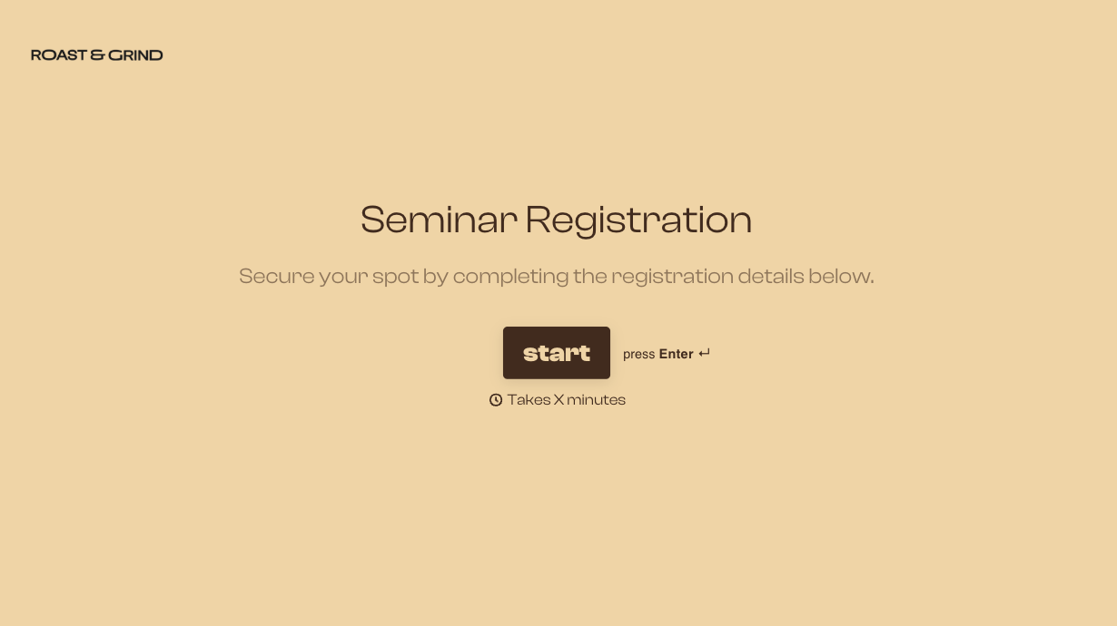 Seminar Form Template