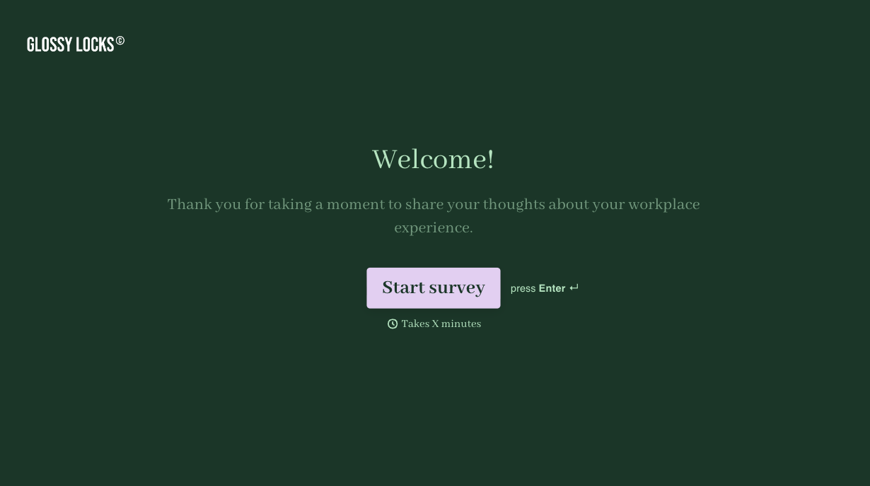 Work Satisfaction Survey Form Template