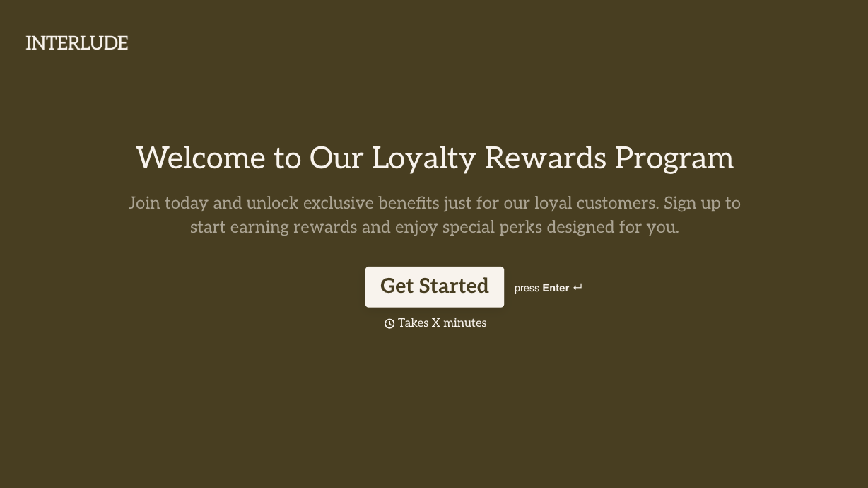Loyalty Rewards Form Template