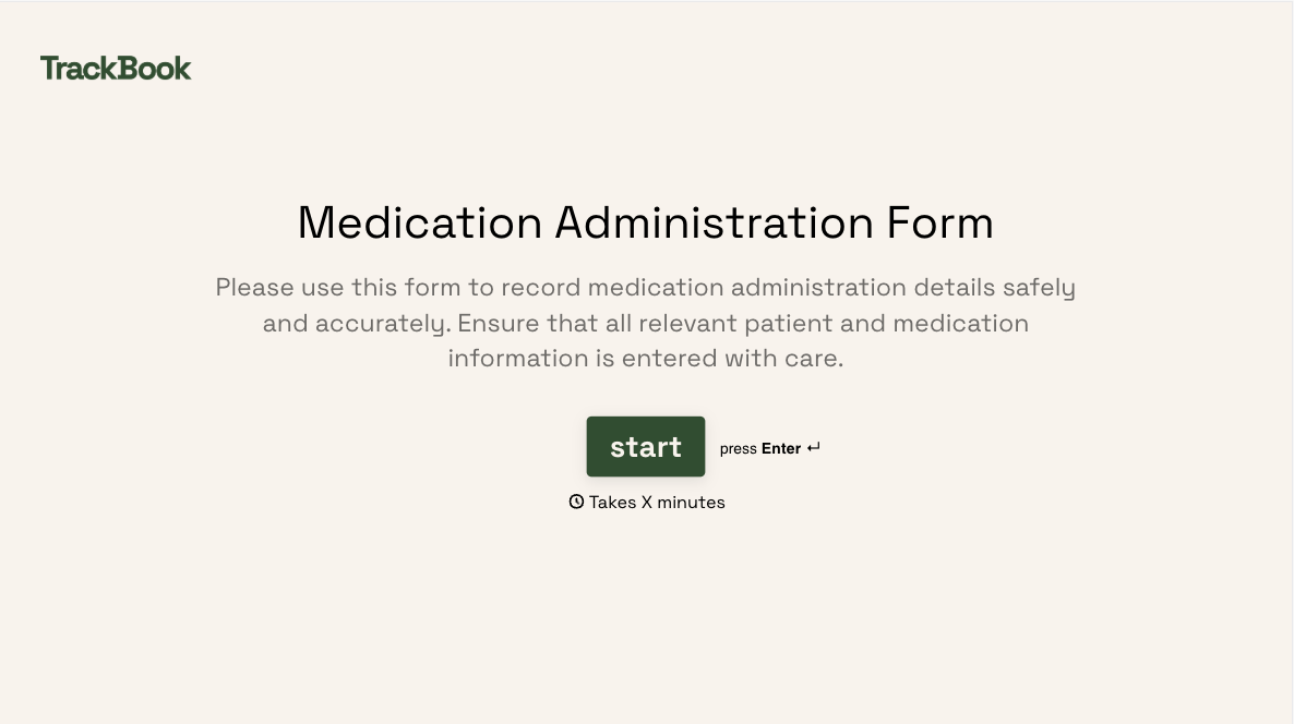 Medication Administration Form Template