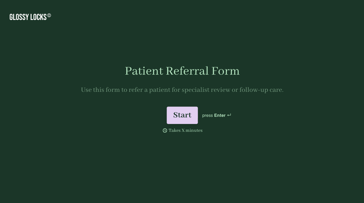 Patient Referral Form Template