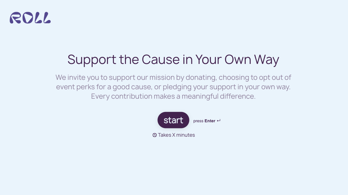 Opt Out Fundraiser Form Template
