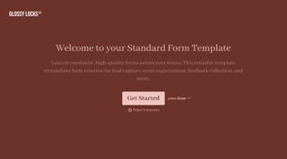 Standard Form Template