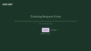 Training Request Form Template