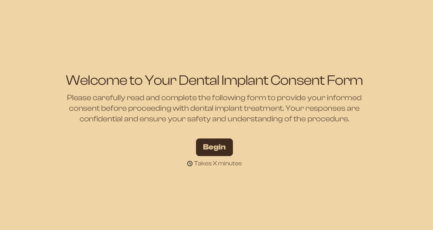 Dental Implant Consent Form