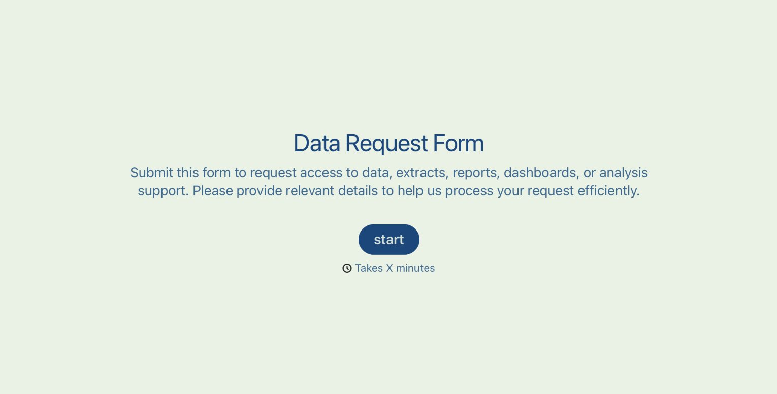 Data Request Form Template