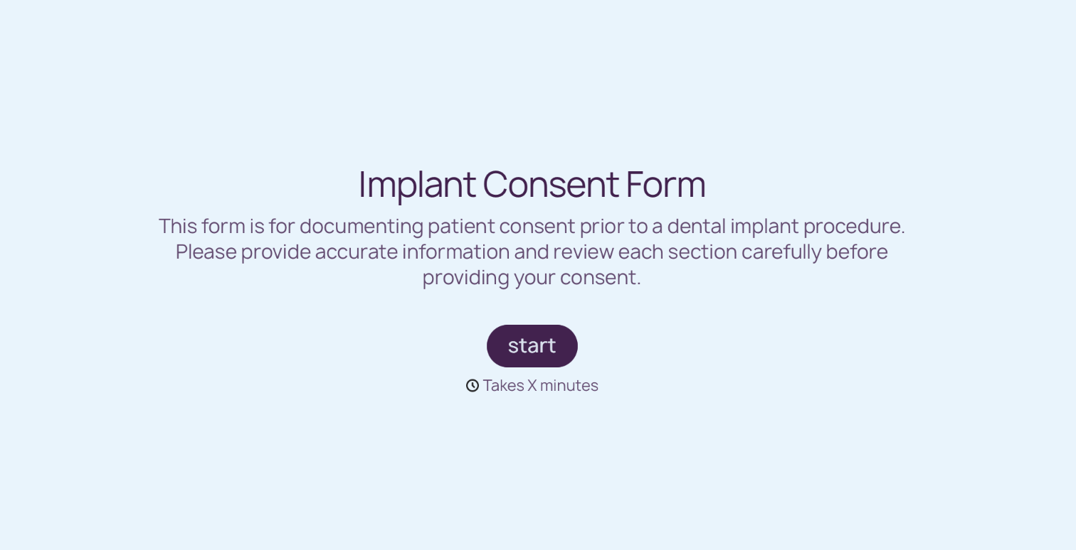Implant Consent Form Template
